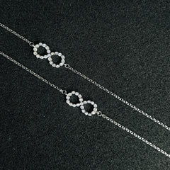 Sterling Silver infinity Anklet