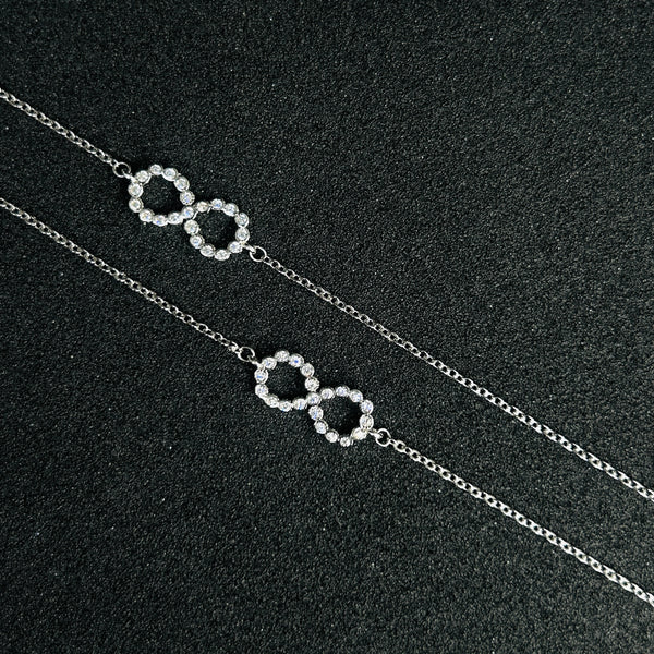 Sterling Silver infinity Anklet