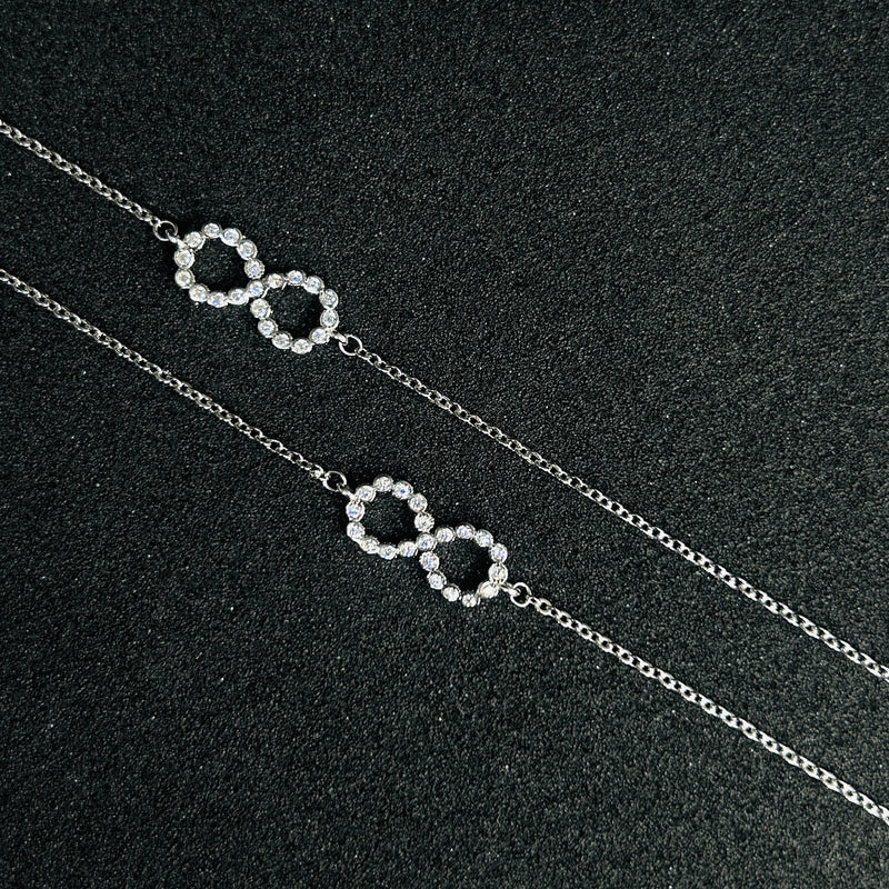 Sterling Silver infinity Anklet
