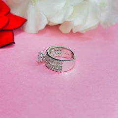 Sterling silver Statement Solitaire Ring