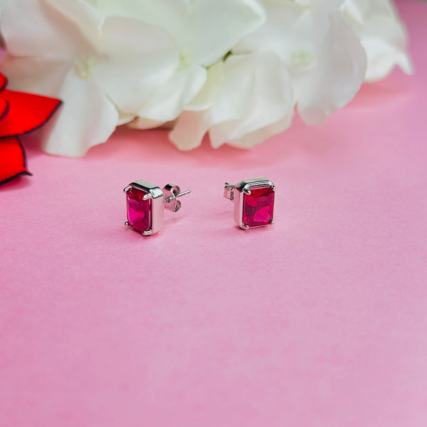 Silver Ruby solitaire Top