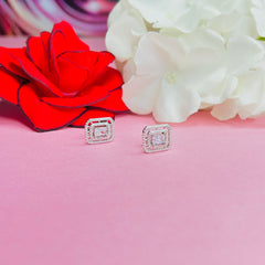 Silver CZ Stone With Center Solitaire Top