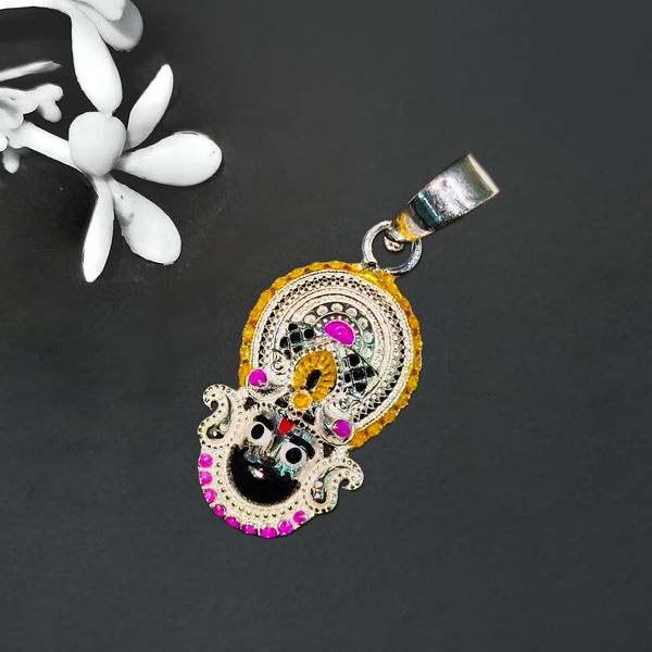 Khatu Shyam Ji 92.5 Sterling Silver Pendant for Men & Women