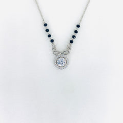 Silver Infinity &  Solitaire Mangalsutra