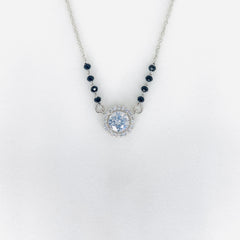 Silver EkaRatna Single Solitaire Mangalsutra