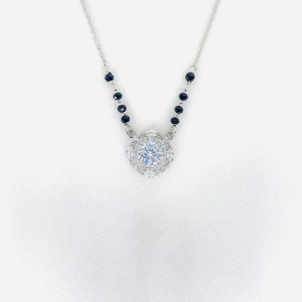 Silver Leaflite Single Solitaire Mangalsutra