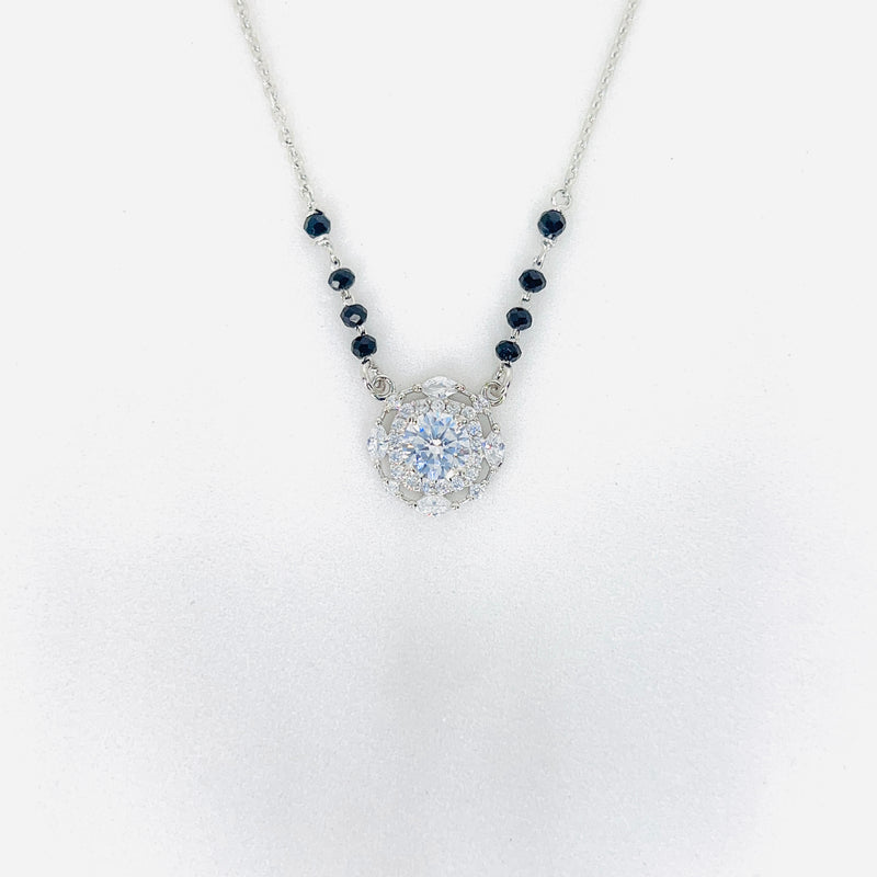 Silver Leaflite Single Solitaire Mangalsutra