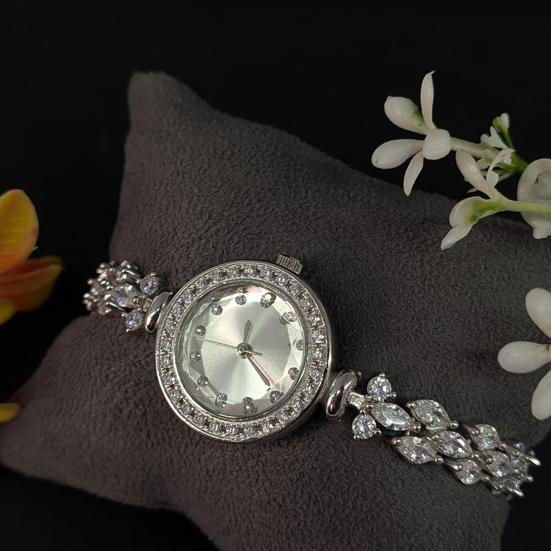 92.5 Sterling Silver Art Deco Solitaire Watch