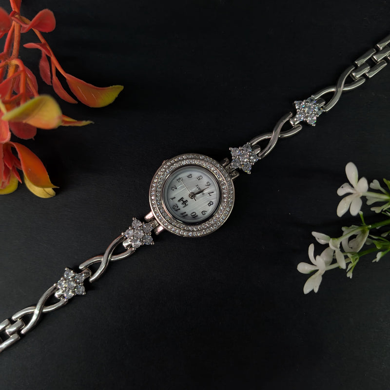 92.5 Sterling Silver Infinity Star Tennis Watch