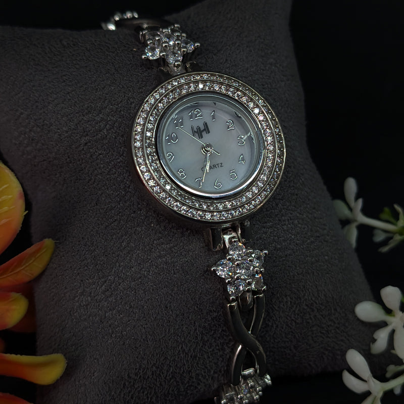 92.5 Sterling Silver Infinity Star Tennis Watch