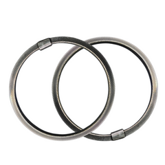 92.5 Sterling Silver Couple Kada Bangle Set