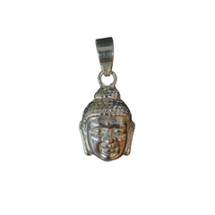 92.5 Sterling Silver Enlightened Gautam Buddha Face Pendant