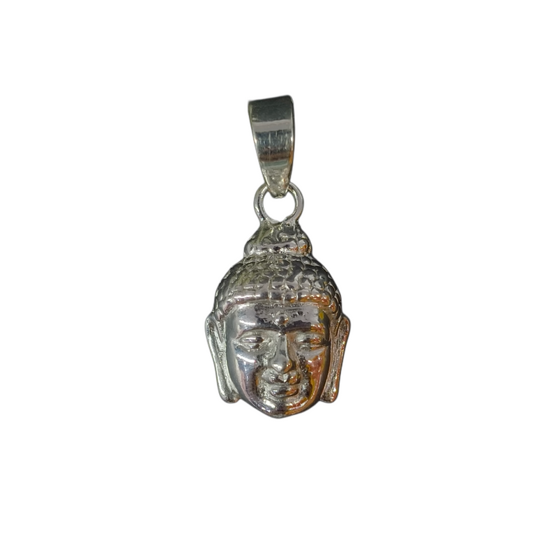 92.5 Sterling Silver Enlightened Gautam Buddha Face Pendant