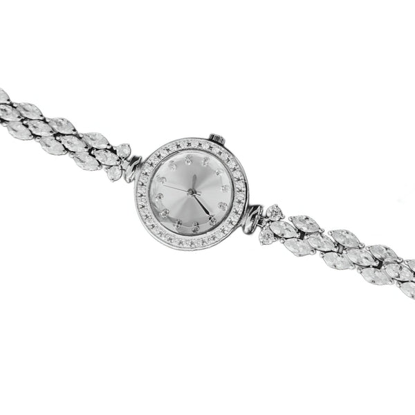 92.5 Sterling Silver Art Deco Solitaire Watch