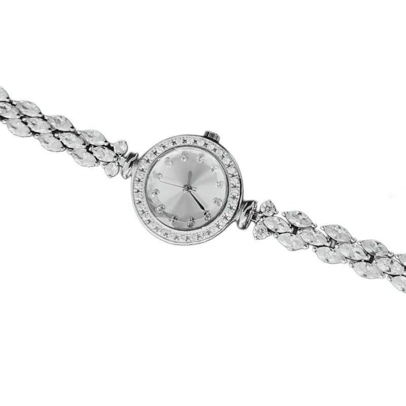 92.5 Sterling Silver Art Deco Solitaire Watch
