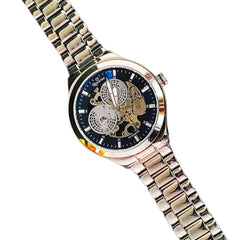Men’s 92.5 Sterling Silver Automatic Exhibition Watch