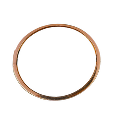 92.5 Sterling Silver Ruby Red & Rose Gold Luxury Kada