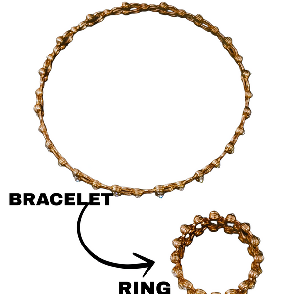 Magic 2-in-1 Convertible Ring-to-Bracelet Statement Piece