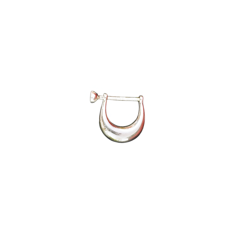 92.5 Sterling Silver Minimalist Solitaire Hoop Earrings