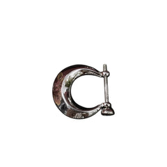 92.5 Sterling Silver Bold Crescent 