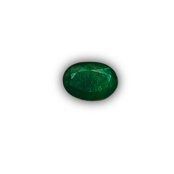 Natural Green Emerald Oval-Cut Loose Gemstone