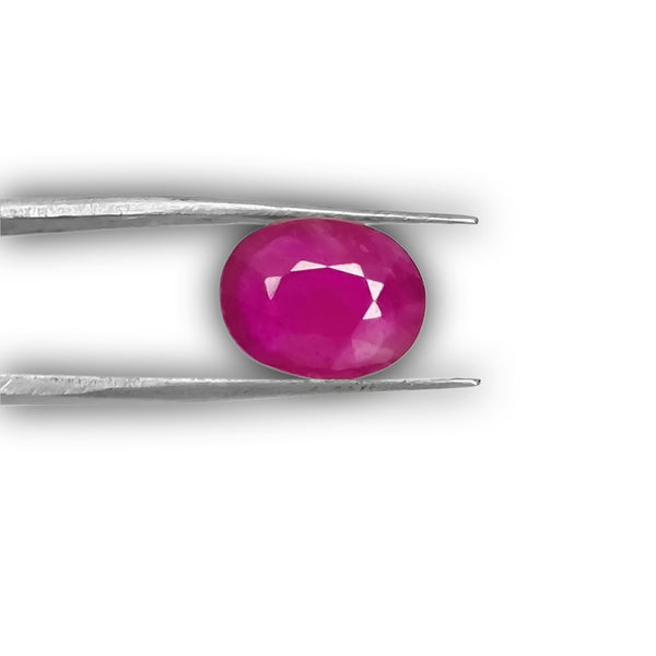 Natural Pink Ruby Oval-Cut Loose Gemstone