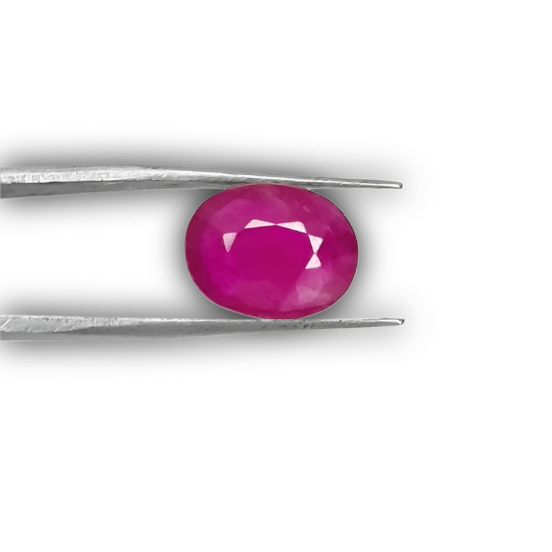 Natural Pink Ruby Oval-Cut Loose Gemstone
