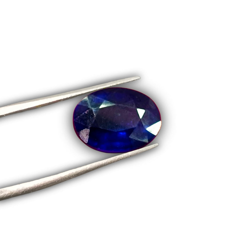 Natural Blue Sapphire (Neelam) Oval-Cut Loose Gemstone
