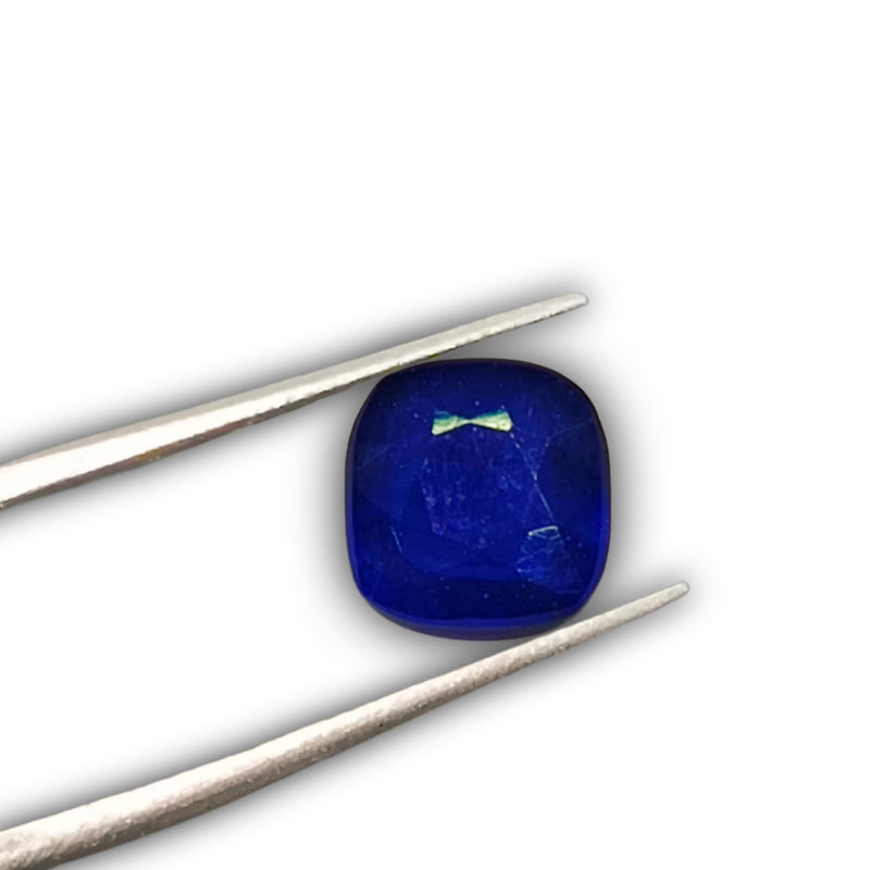 Natural Blue Sapphire (Neelam) Cushion-Cut Loose Gemstone