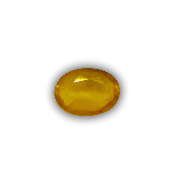 Natural Yellow Sapphire (Pukhraj) Oval-Cut Loose Gemstone