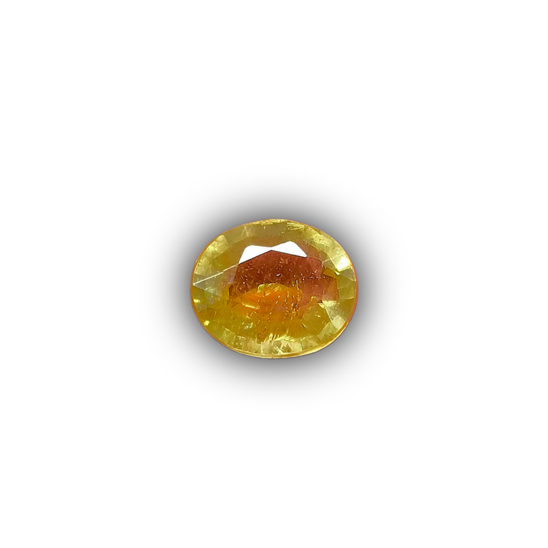 Natural Yellow Sapphire (Pukhraj) Oval-Cut Loose Gemstone
