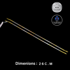Rose Gold, Gold & Platinum Plated Designer 925 Silver Anklet