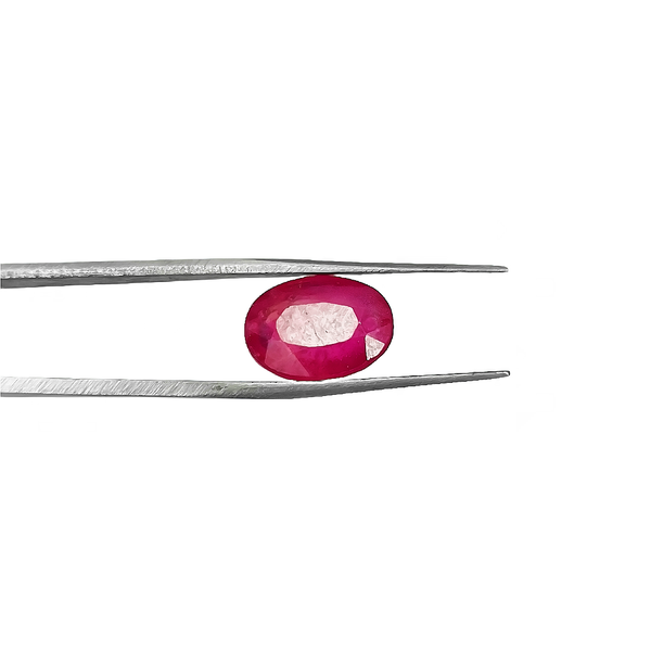 Natural Pink Ruby Oval-Cut Loose Gemstone