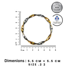 Rukmi’s 92.5 Rose Gold Plated Silver Bangles –