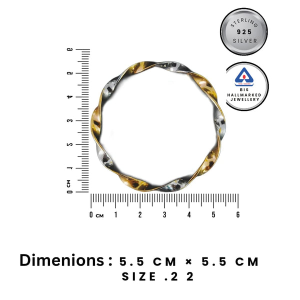 Rukmi’s 92.5 Rose Gold Plated Silver Bangles –