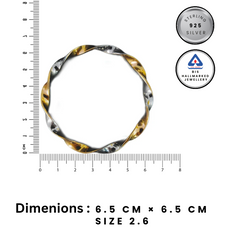 Rukmi’s 92.5 Rose Gold Plated Silver Bangles –