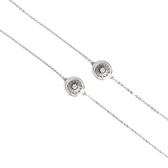 Sterling Silver radiant wheel Anklet