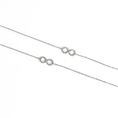 Sterling Silver infinity Anklet