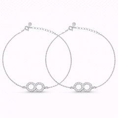 Sterling Silver infinity Anklet