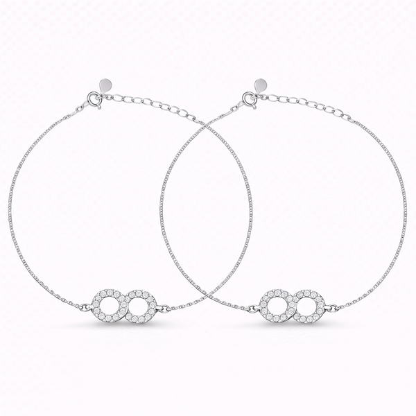 Sterling Silver infinity Anklet