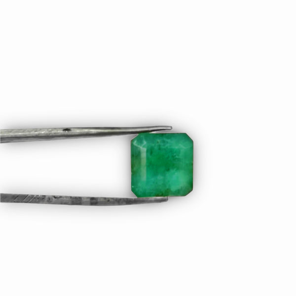 Natural Green Emerald Octagon Step-Cut Loose Gemstone