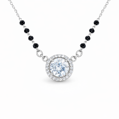Silver EkaRatna Single Solitaire Mangalsutra