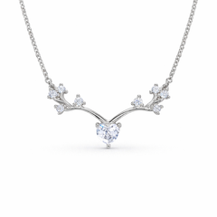 Silver ForestCrown Chain Pendant