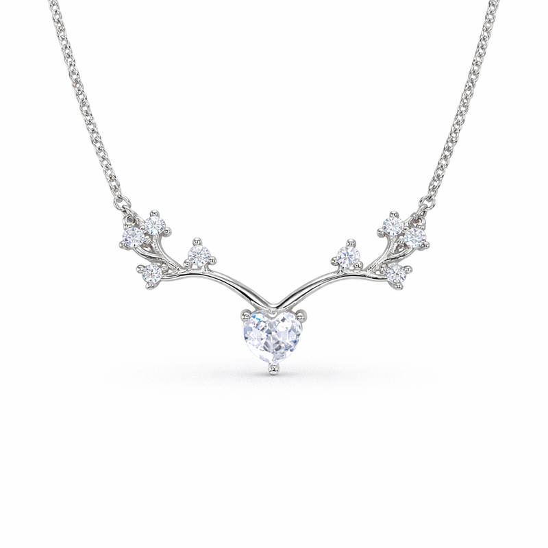 Silver ForestCrown Chain Pendant