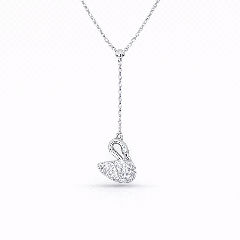 Silver Shiny duck Chain Pendant