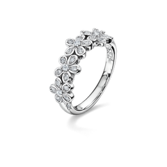 Sterling silver Garden Bloom Silver Ring