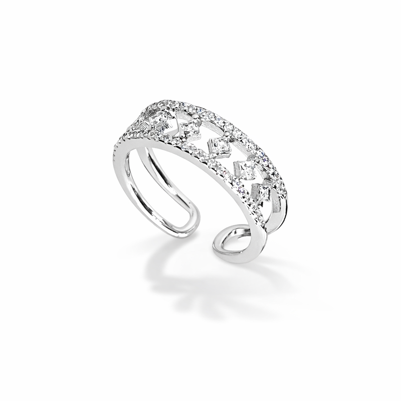 Sterling Silver ring Matrix Band
