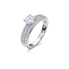 Sterling silver Premia Solitaire Ring