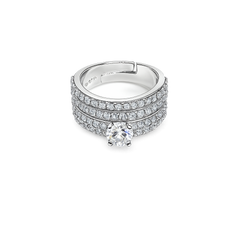 Sterling silver Statement Solitaire Ring