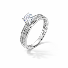 Sterling Silver Classic Solitaire Ring